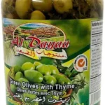 AL DAYAA GREEN OLIVES W THYME 660G*12
